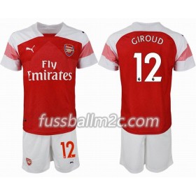 Fußballtrikots Arsenal GIROUD 12 Kinder Heim Trikotsatz 2018-2019